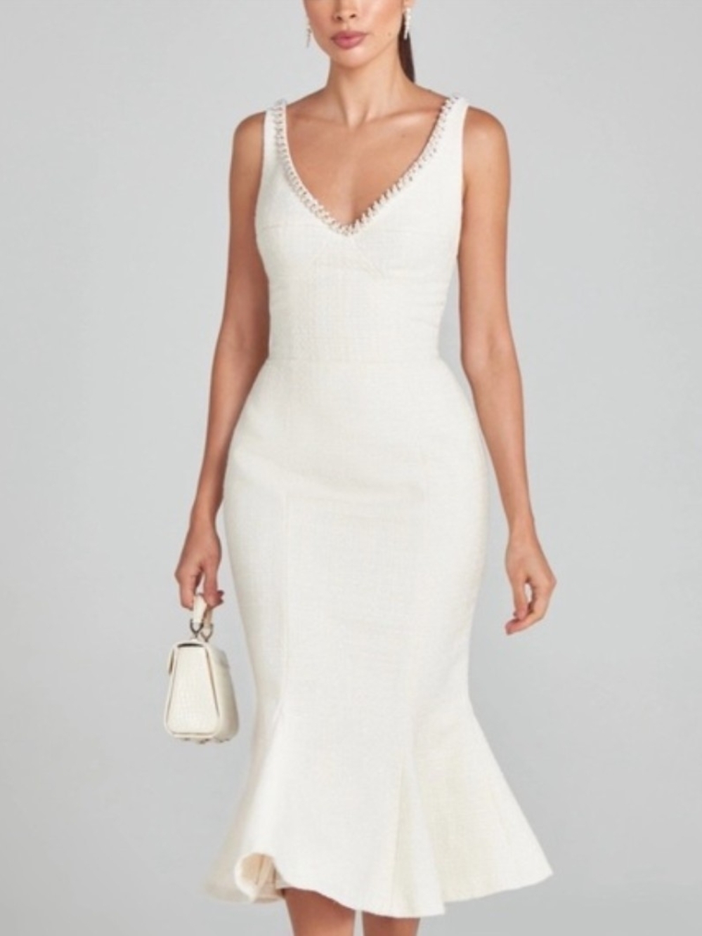 NWT Nadine Merabi Penelope Ivory Dress